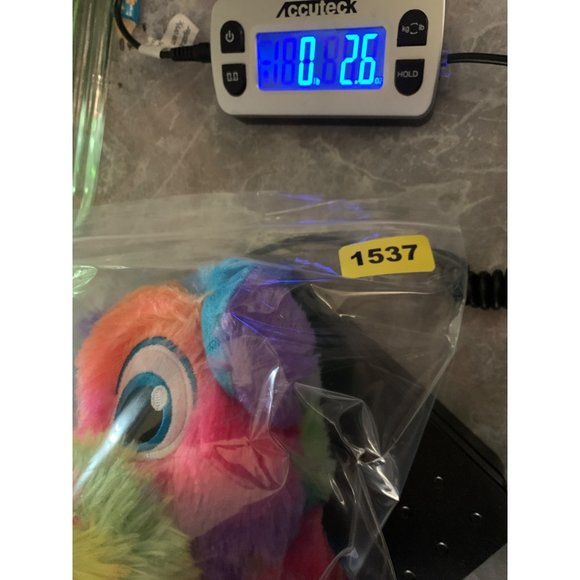 Peekaboo Toys 7 Inch Colored Elephant Tie-dye Look Large Embroidered Eyes - Picture 8 of 8